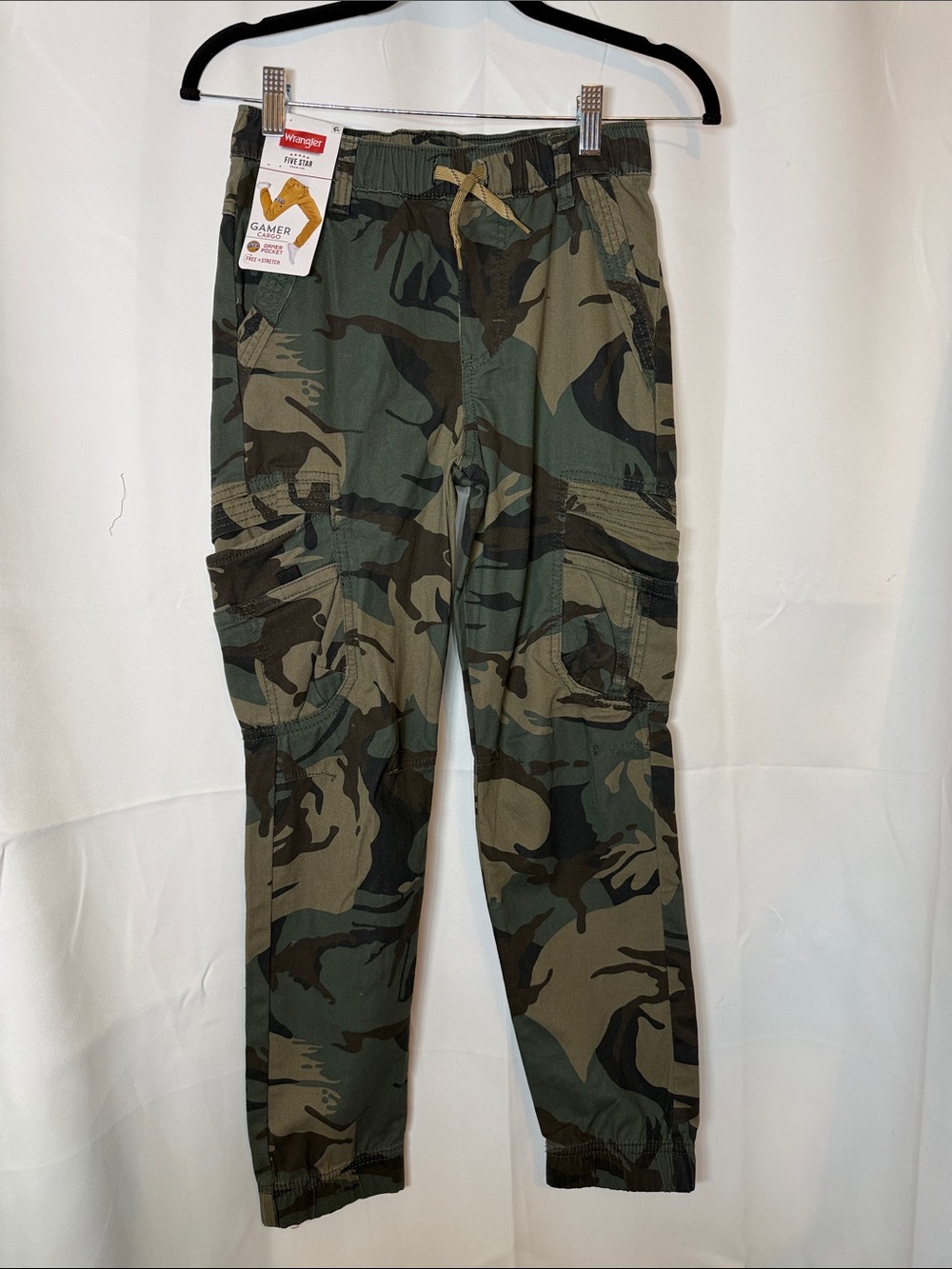 Wrangler Boys Camo Jogger Sweatpants in Green and Brown size 12 slim